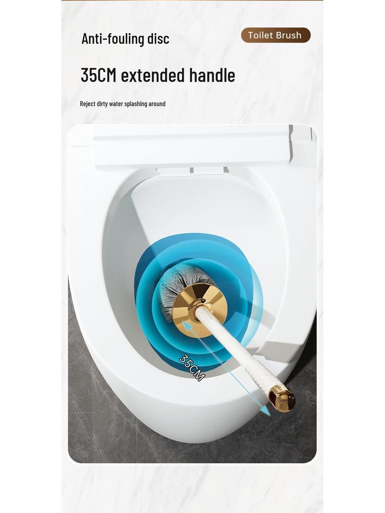 2024 Luxury Floor-Standing Toilet Brush: Dead Angle-Free & Punch-Free Design