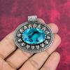 Blue Topaz Pendant, 925 Solid Sterling Silver Gemstone Jewelry, Handmade Pendant, For Thanksgiving