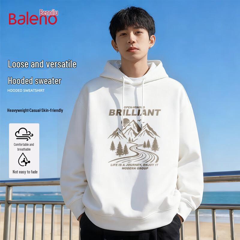 Baleno Men s Heavyweight Hooded Sweatshirt M