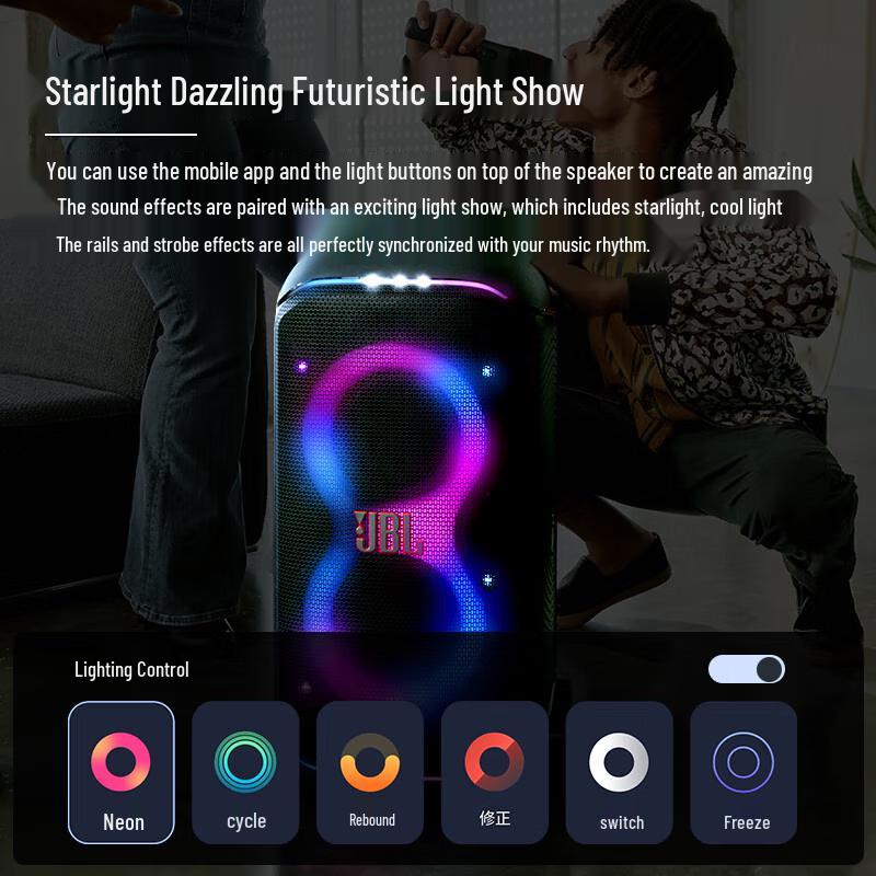 JBL PARTYBOX 320 Portable Bluetooth Speaker with Wireless Microphone Set