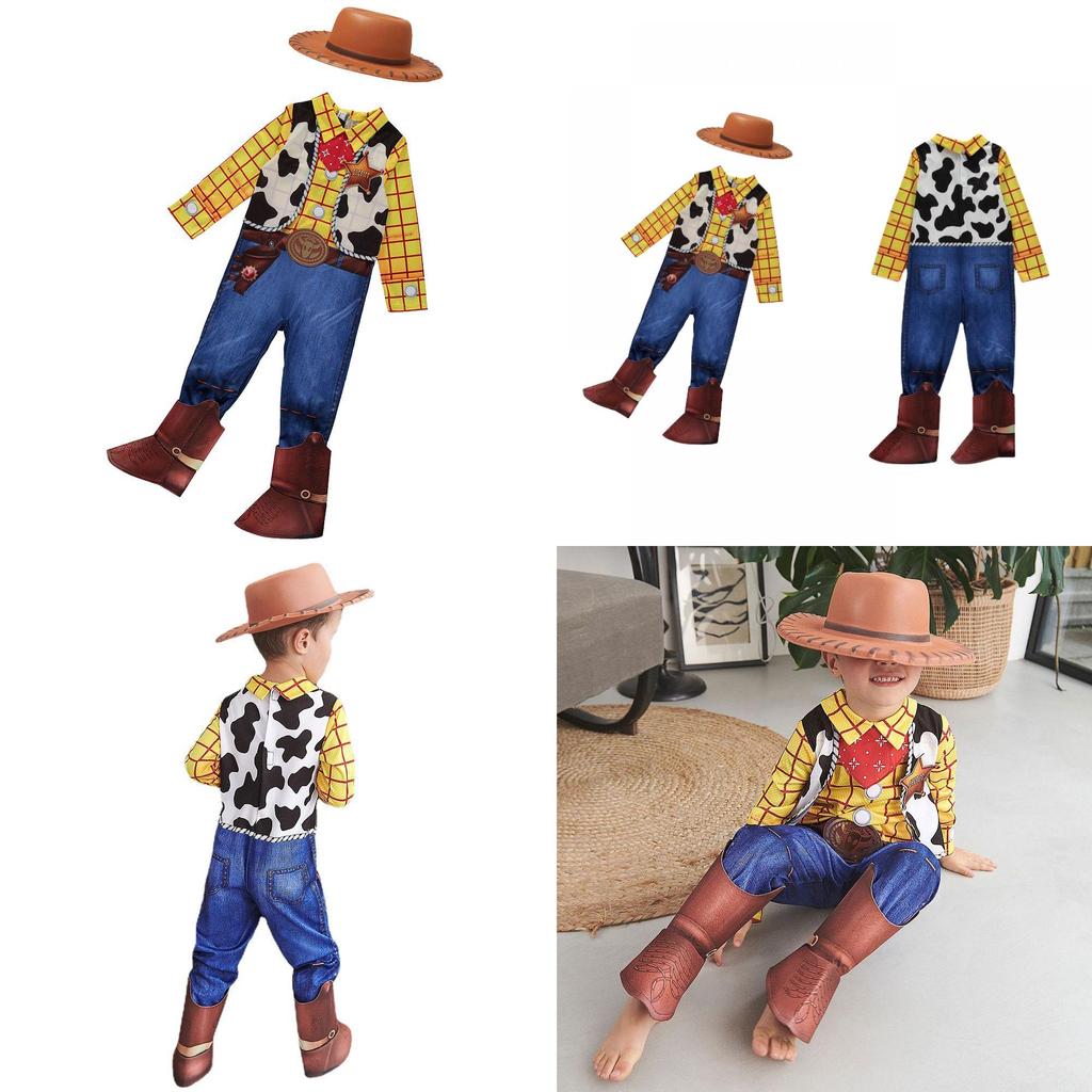 High-quality Polyester Material Kids' Toy Story Cowboy Woody Costume Set