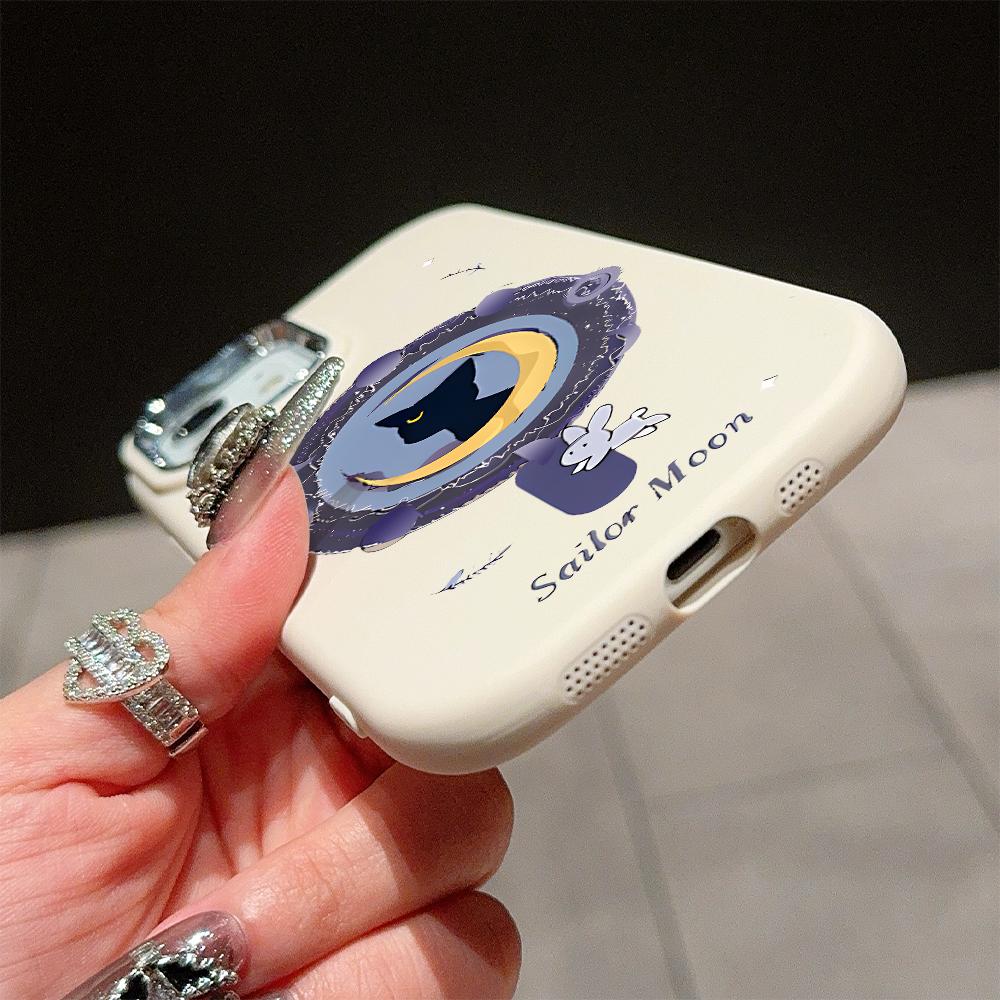 Einfarbige, silberne Randlinse, weiches, flüssiges Silikon, stoßfeste Handyhülle für iPhone, Samsung, Huawei, Honor, Xiaomi, Redmi, OPPO, Realme, Vivo, Infinix, Tecno