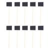 20PCS Long Round Rod Message Board Wood Mini Chalkboard Signs  Florist Flower Price Tags