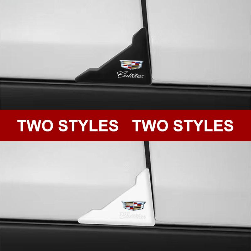 Car Door Corner Sticker Anti Collision Protector Badge Decal For Cadillac CT5 CT6 CTS Seville ATS CT4 XTS Celestiq Ciel Escala SRX XT4 XT5 XT6 EV XLR