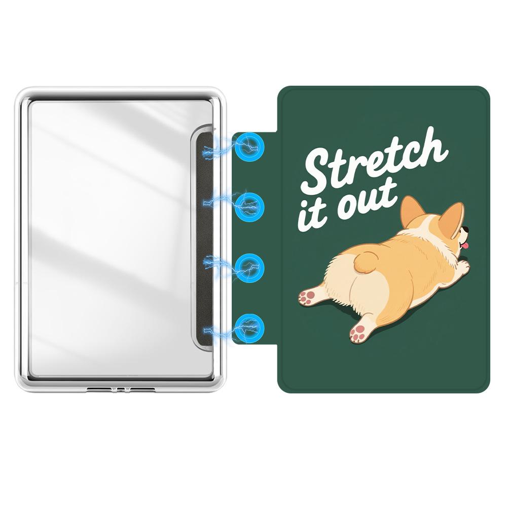 Case for Kobo Clara Colour/BW  (2024) 6-inch Transparent shell ,magnetic side attachment