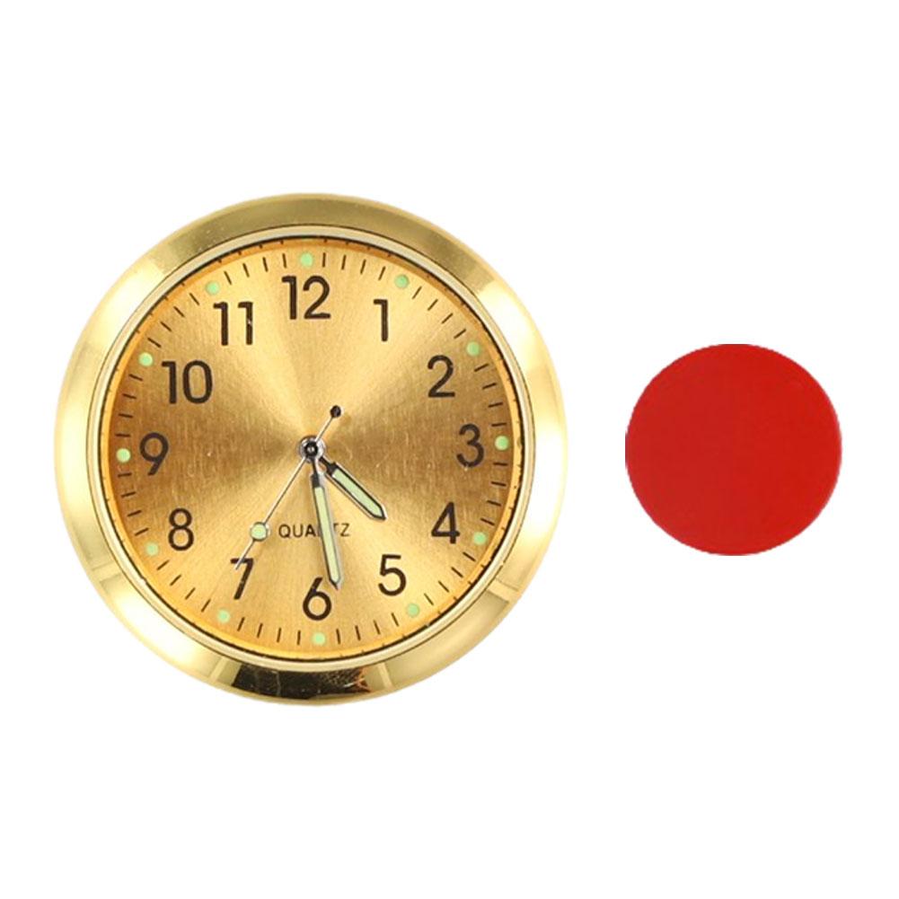 Mini Luminous Car Dashboard Clock Digital Watch Universal Quartz Stick On Auto Ornament for Car Electronics Accessories