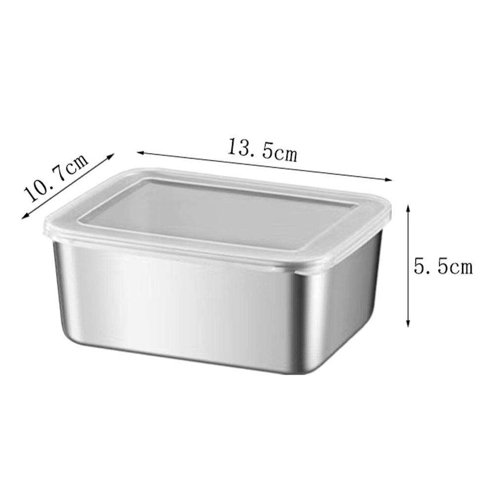 Leakproof Stainless Steel Food Containers Stackable Reusable Bento Box Lockable Clips Thickened Food Storage Containers Camping