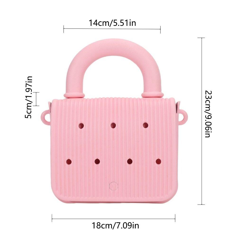 Top Handle EVA Handbags With Hole Adjustable straps Cartoon Crossbody Tote  Outdoor Activities