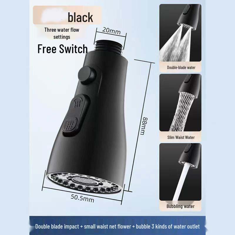 Выдвижной кухонный смеситель аксессуар: Брызгозащитная выдвижная головка аэратора