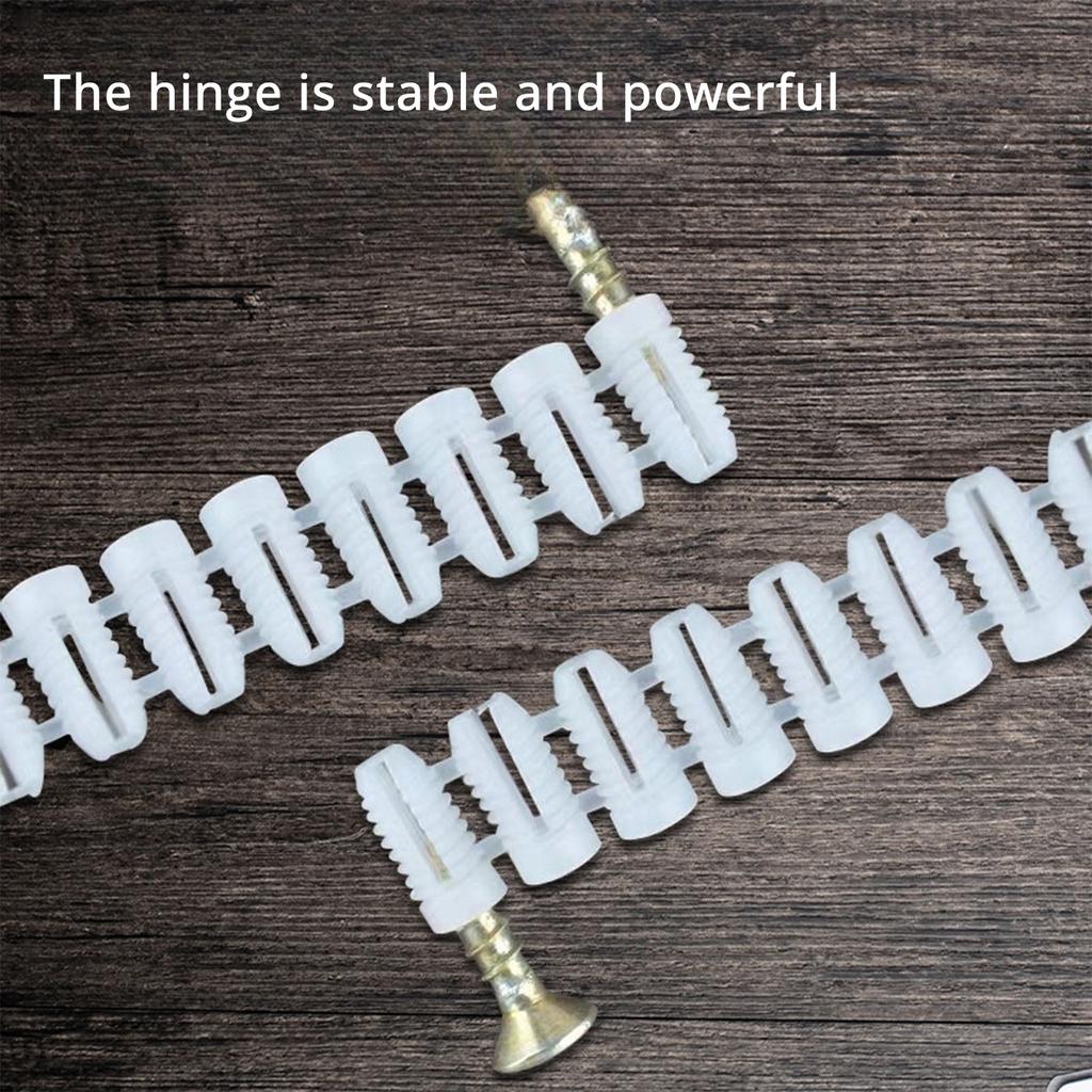 900Pieces Practical 5mm Diameter White Plastic Expansion Dowels Ideal for Home and Professional Construction Use