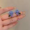 Chinese Style Girl Ear Jewelry Sweet Pendant Earrings Ethnic Style Flower Earrings  Party