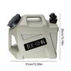 12L Water Bucket Car Drinking Water Canister Camping Water Storage Container with Detachable Faucet Outdoor Camp Travel Fishing
