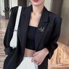 Hat Decoration Pin Women Brooch Hollow Fox Decor Stainless Exquisite Anti-slip Wear-resistant Coat Collar Scarf Clothes Garment Jewelry