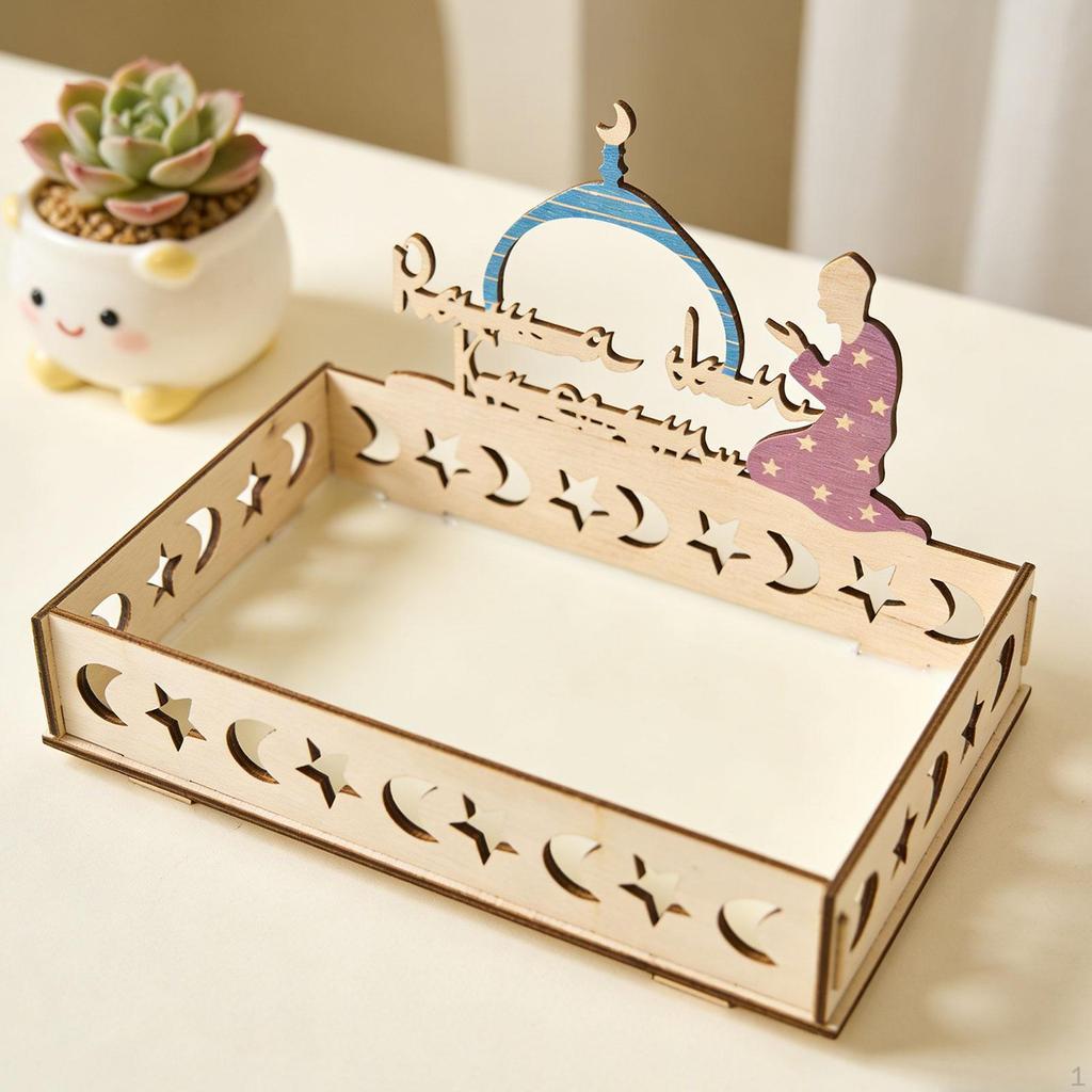 Eid Mubarak Dessert Tray Ramadan Decorative for