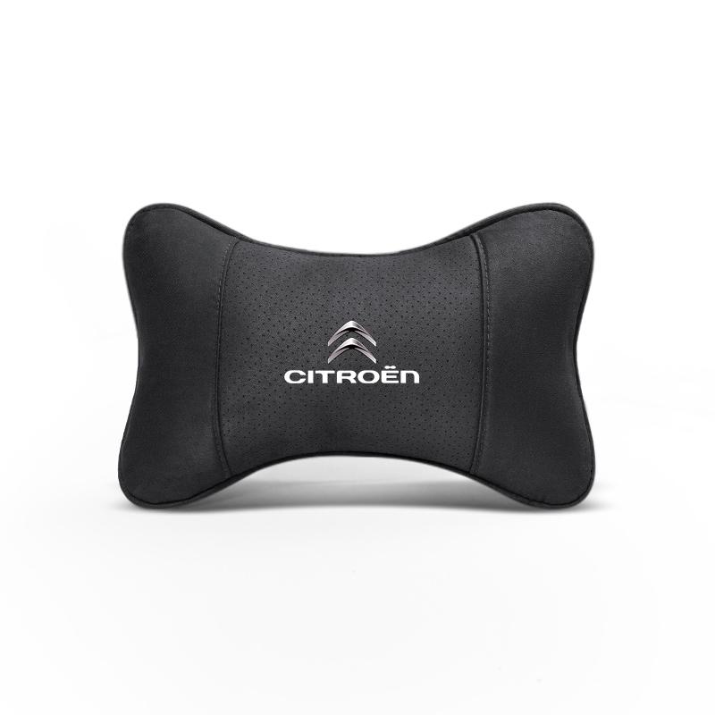 Car Seat Headrest Soft Suede Neck Pillow For Citroen C4 C3 C2 C1 DS3 Berlingo Xsara Picasso Auto Interior Accessories keychain aks256