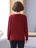 Spring/Fall Thin Knitwear for Middle-Aged & Elderly Women: Stylish Stretch Pullover