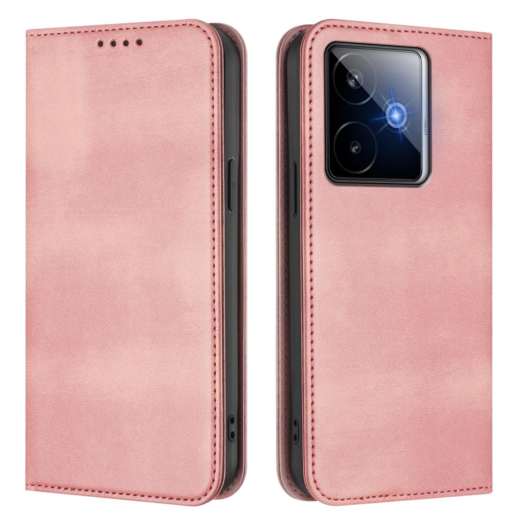 Dla Realme GT7 Pro Racing 5G Etui Portfelowe Tekstura Retro Blokowanie RFID Skórzany Pokrowiec na Telefon