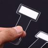 Clips T shape Invoice Tickets Holder Parking Ticket Holder Permit Clip Transparent Card Clips
