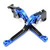 CNC Folding Brake & Clutch Levers with Telescopic Handlebar Grips for GSX250R