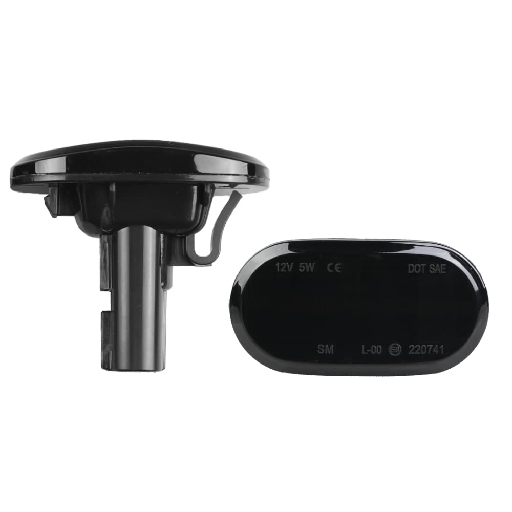 Jimny Sierra JB64W JB74W High Brightness LED Flowing Turn Signal Side Marker Left and Right Set Smoke Lens Replacement Bulb Exterior Parts Sequential