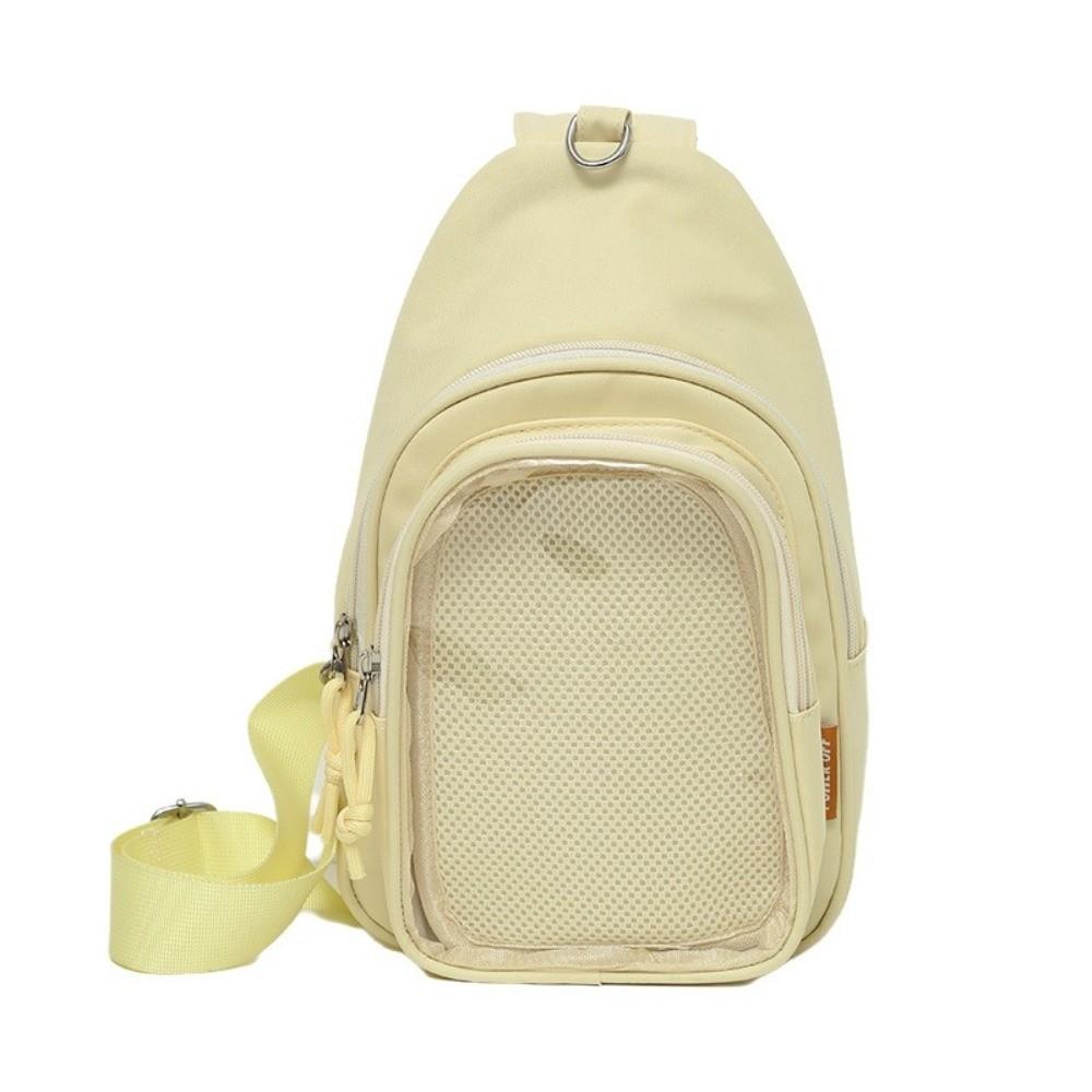 High Quality Lightweight Crossbody Bag Casual Versatile Chest Bag Portable Sling Pouch Women жёлтый