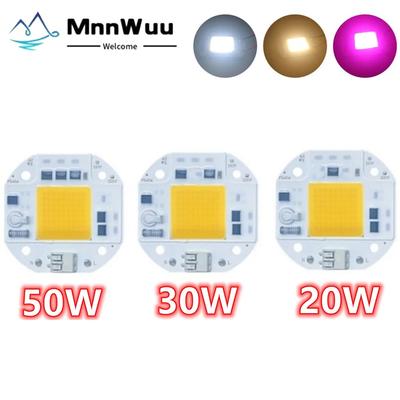 LED-COB-Chip, 20 W, 30 W, 50 W, Hochleistungs-COB-LED-Chip, 110 V, 220 V, weiß, warmweiß, volles Spektrum, Pflanzenwachstum für Spotlight-Flutlicht