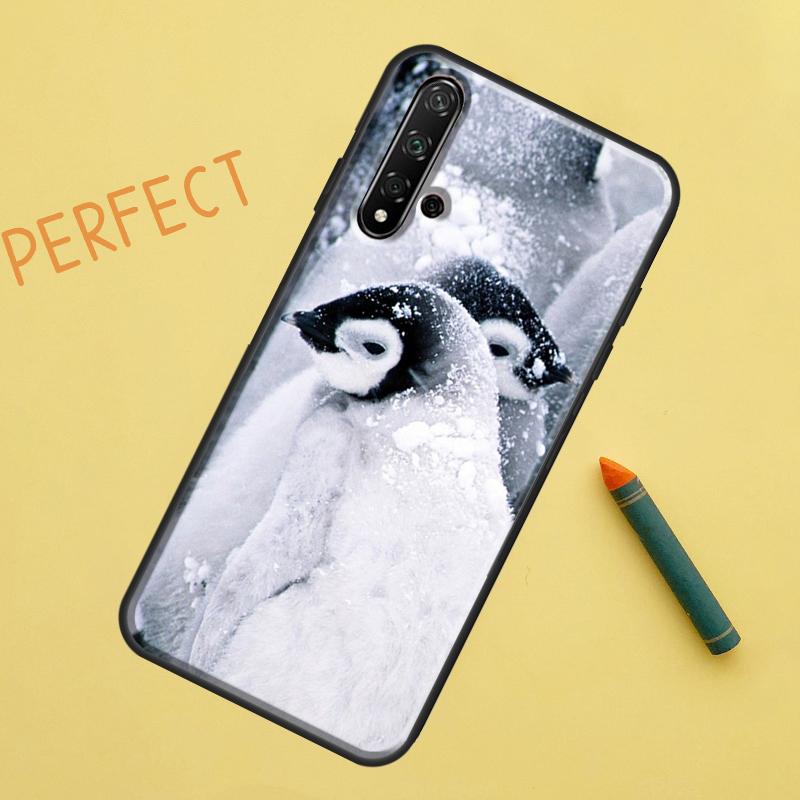 Penguin Snow Arctic Cute Animal For Huawei Nova Y91 Y70 Y72 Y73 Y60 Y90 Y61 8i 7i 11i 12i 12s 9 10 SE P20 P30 P40 Lite Case