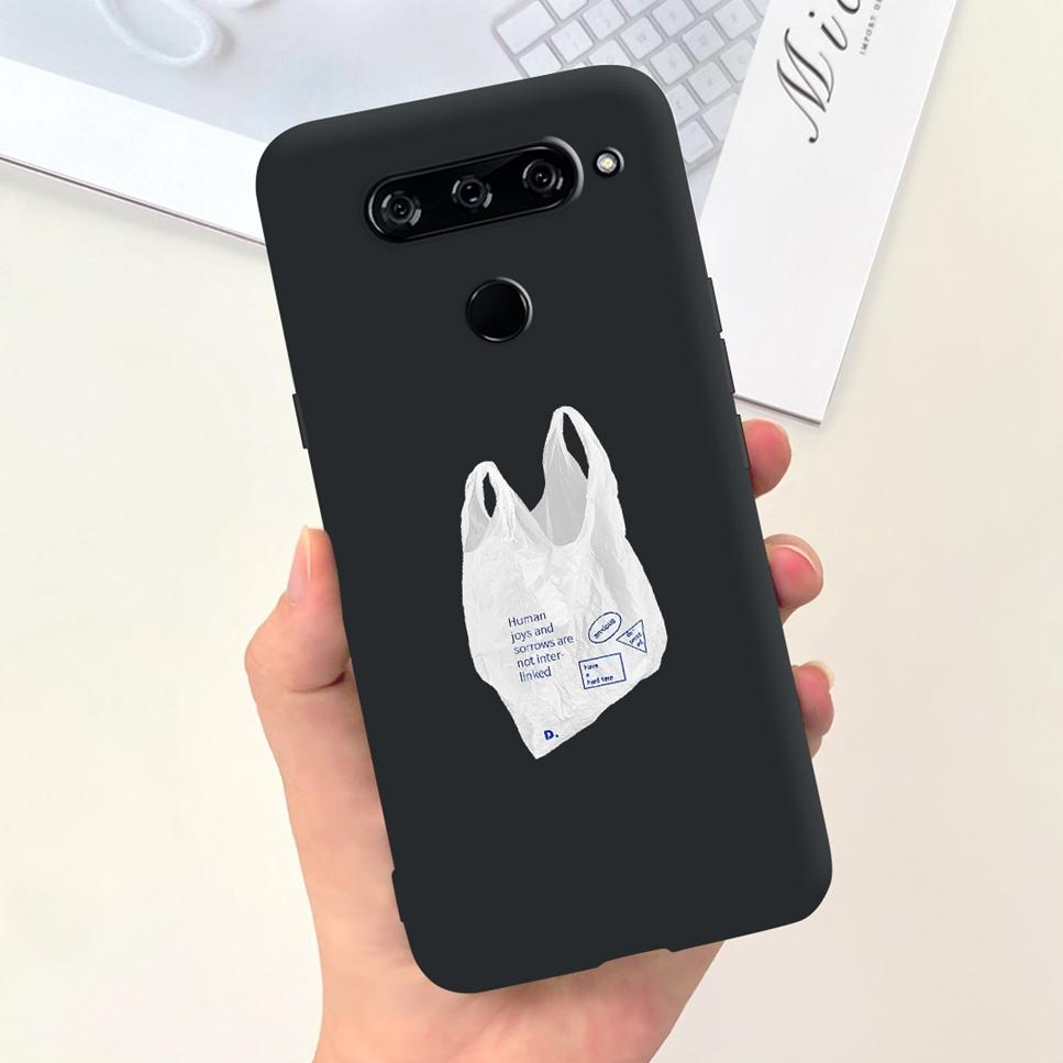Case For LG V40 ThinQ Cartoon Astronaut Dinosaur Soft Silicon Black Cover For LG V50 V50S ThinQ 5G LG V30 2017 Bumper Phone Case