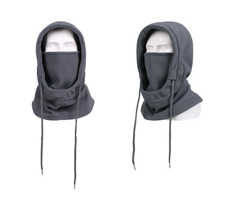 Warme Fleece Sturmhaube für Männer Frauen Winter Gesichtsmaske Nackenwärmer Kapuzenmütze Winddicht Thermisch Kopfbedeckung Mützen Bandana