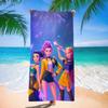 Trend Character Digital Print Double Sided Flannel Microfiber Beach Towel Quick Dry Absorbent Bath Towel