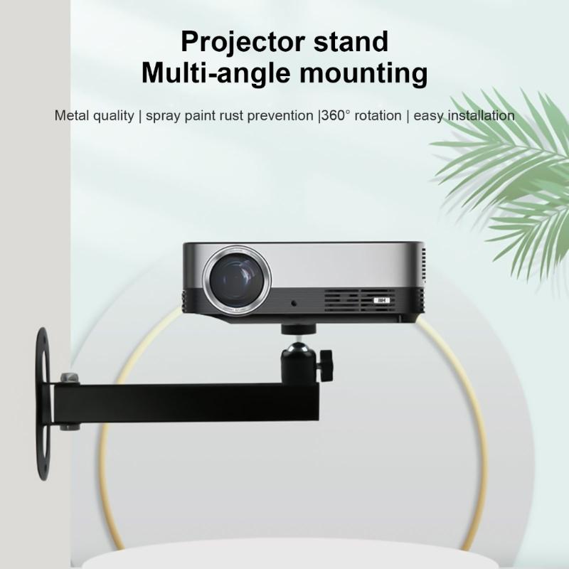 Adjustable Ceiling and Wall Projector Bracket Holder with Integrated Joint for Easy Angle Setting
