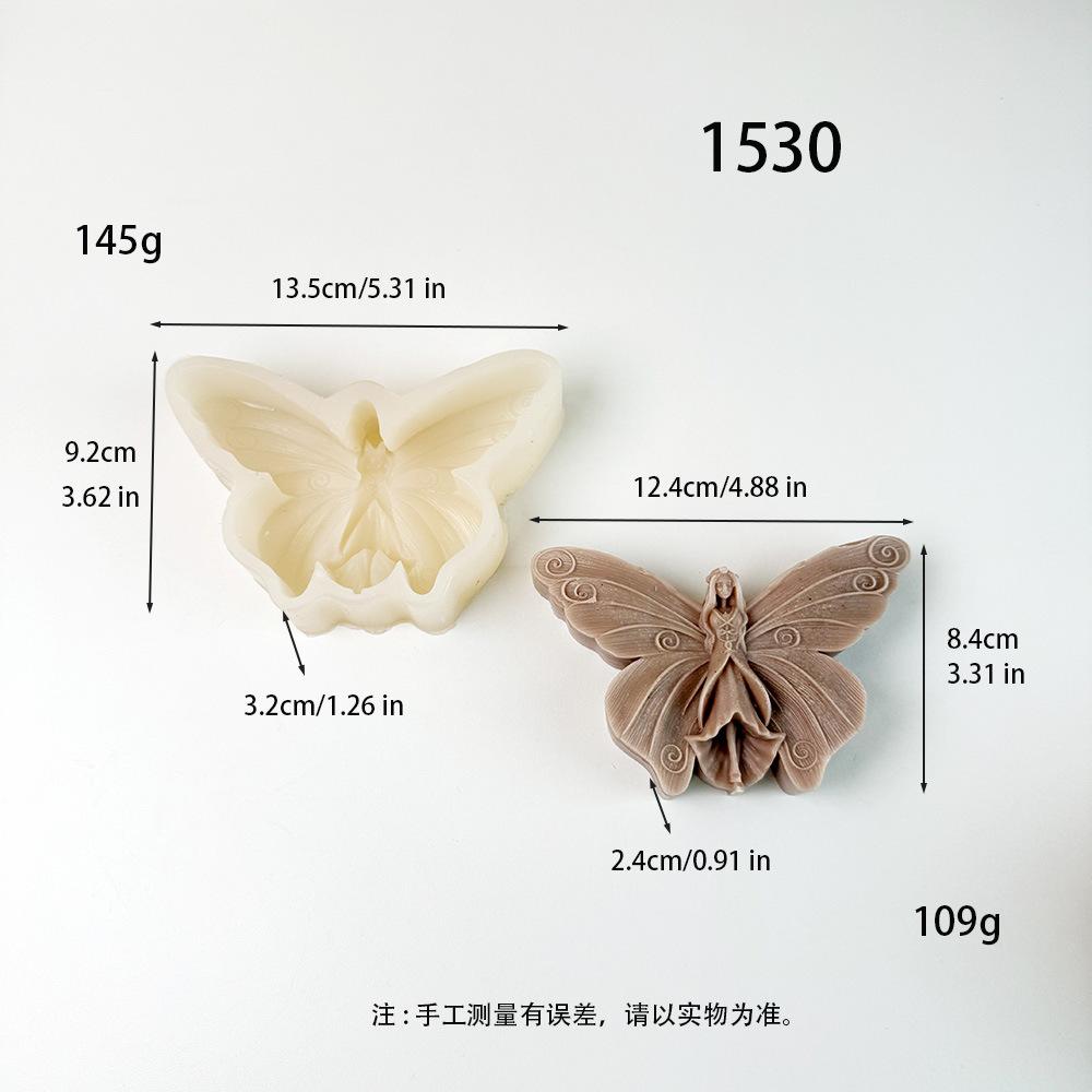 DIY Flat Butterfly Angel Candle Silicone Mold Mother's Day Love Angel Mother and Child Aromatherapy Epoxy Resin Mold Home Decor