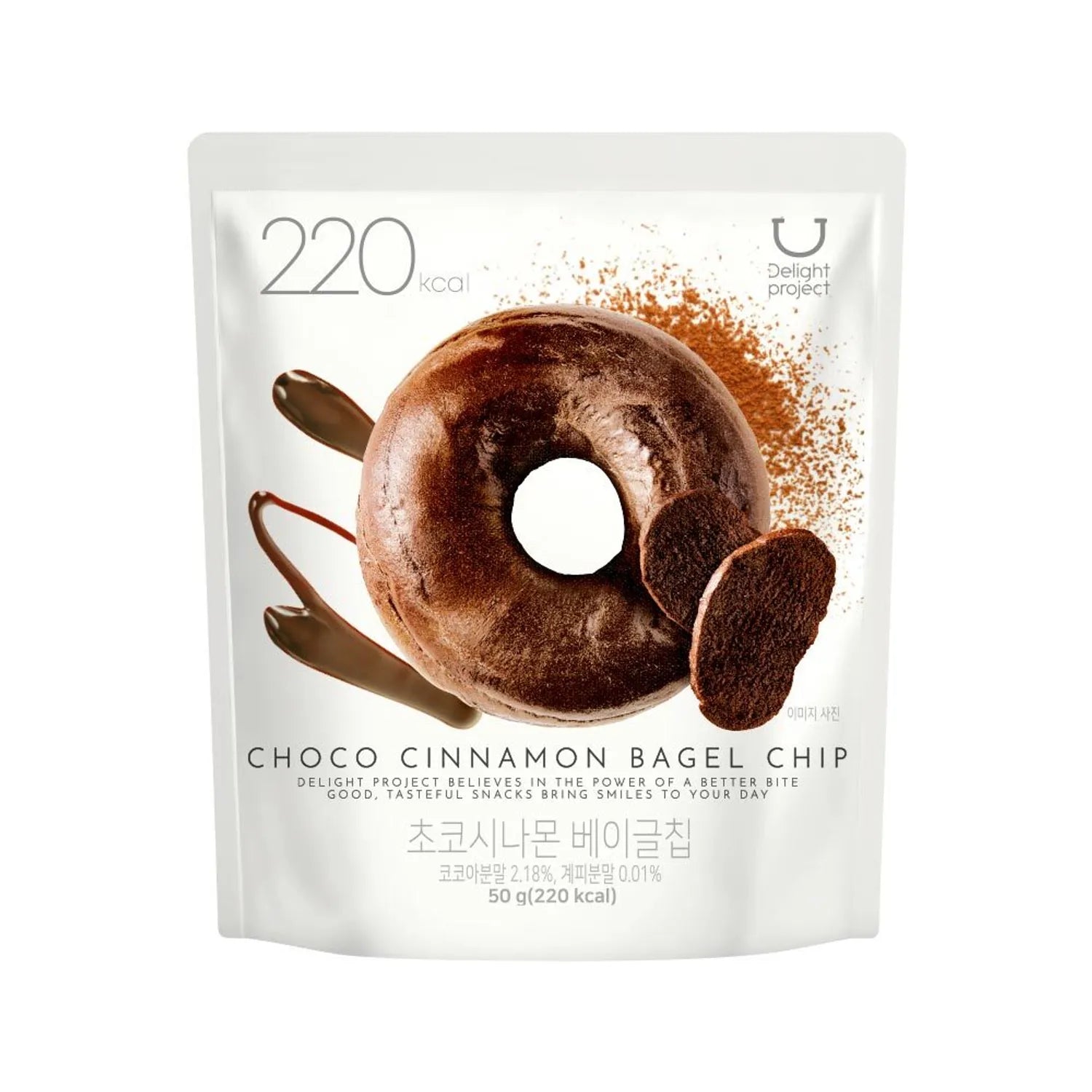 Delight Project Чипсы из бейгла Шоколад и Корица 50 г / 3 шт. Bagel Chip 50g/3bag