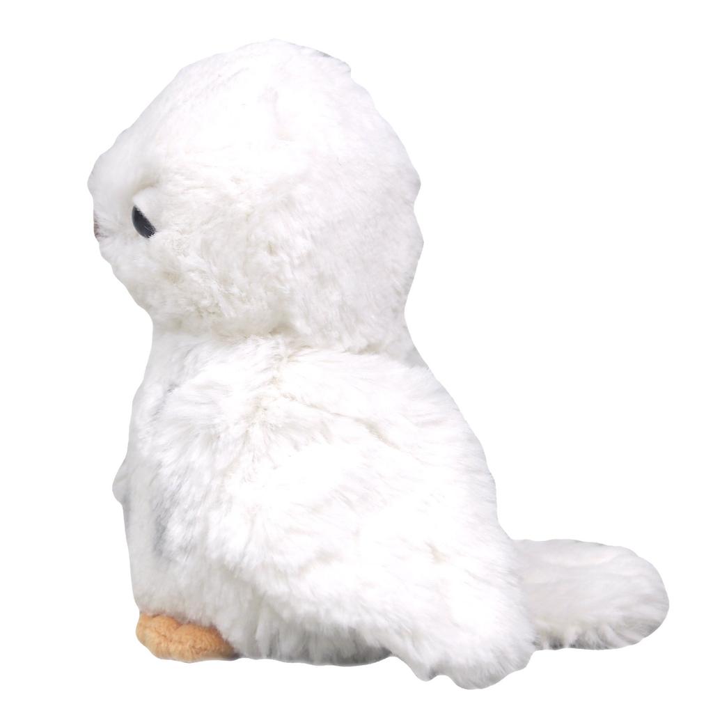 Sun Lemon Fluffies Owl White S 22x10x13cm Plush Toy Animal P-8831