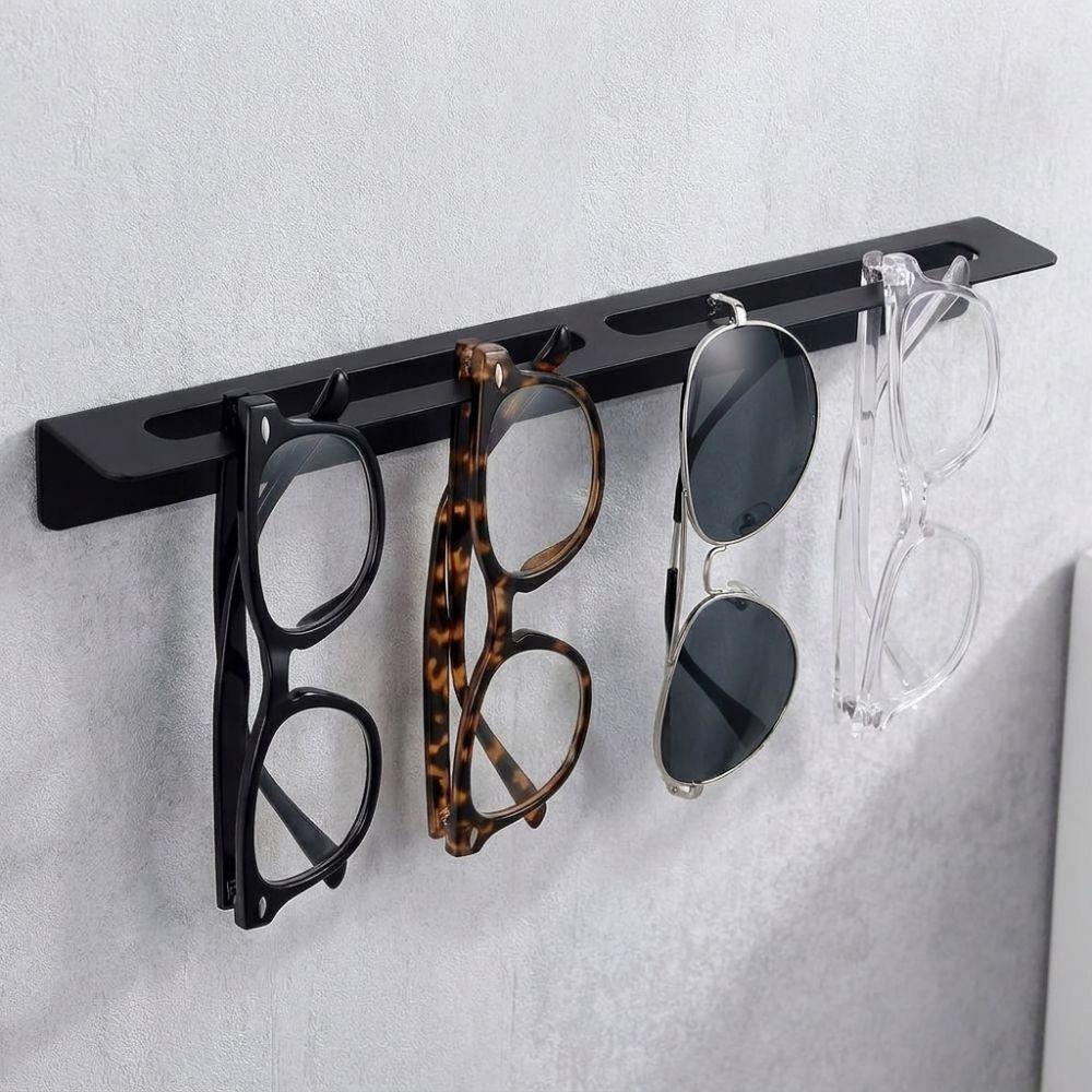 Metal Wall Mounted Glasses Holder Space Saving Sunglasses Display Stand  Closet Organizer
