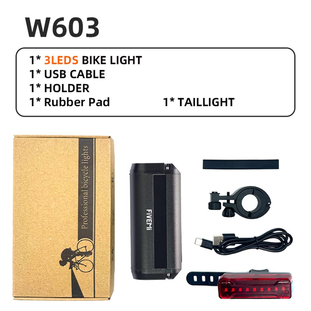 Fivemi Bicycle Light Front 10000mAh Bike Light Power Bank Flashlight USB Charging MTB Road Cycling Lamp Accessories Taillight 7