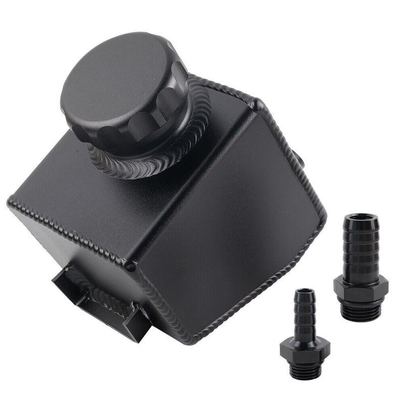 Aluminum Power Steering Pump Fluid Reservoir Tank Sandblasting for V6 V8 VT VX VU VY VZ VE LS1 LS2 Silver Black