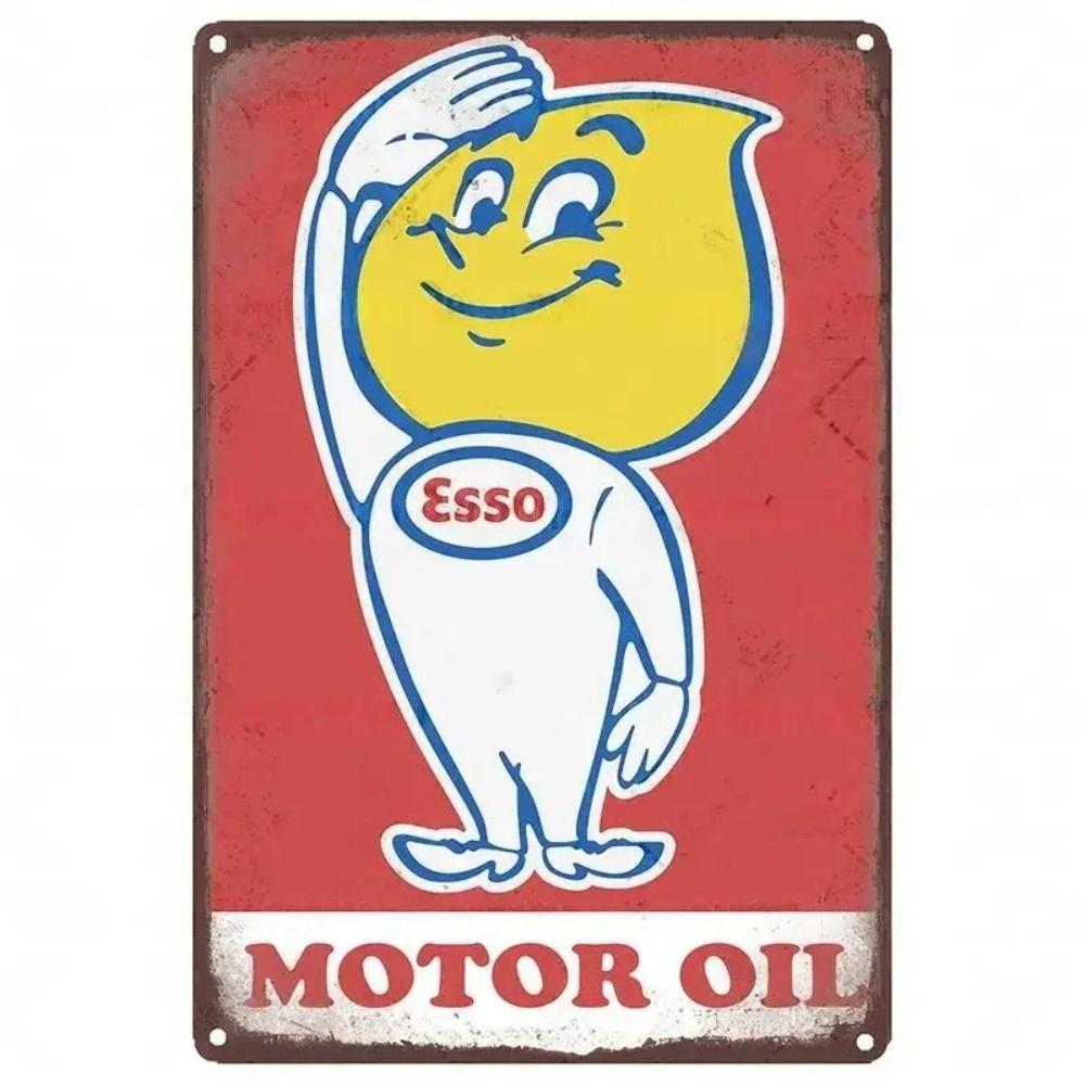 Mike Eso Tiger Retro Poster Girl Metal Tin Sign 20x30cm