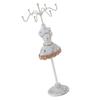 Jewelry Holder Display Necklace Earrings Storage Polyresin Doll Stand with Detachable BracketGrey 2