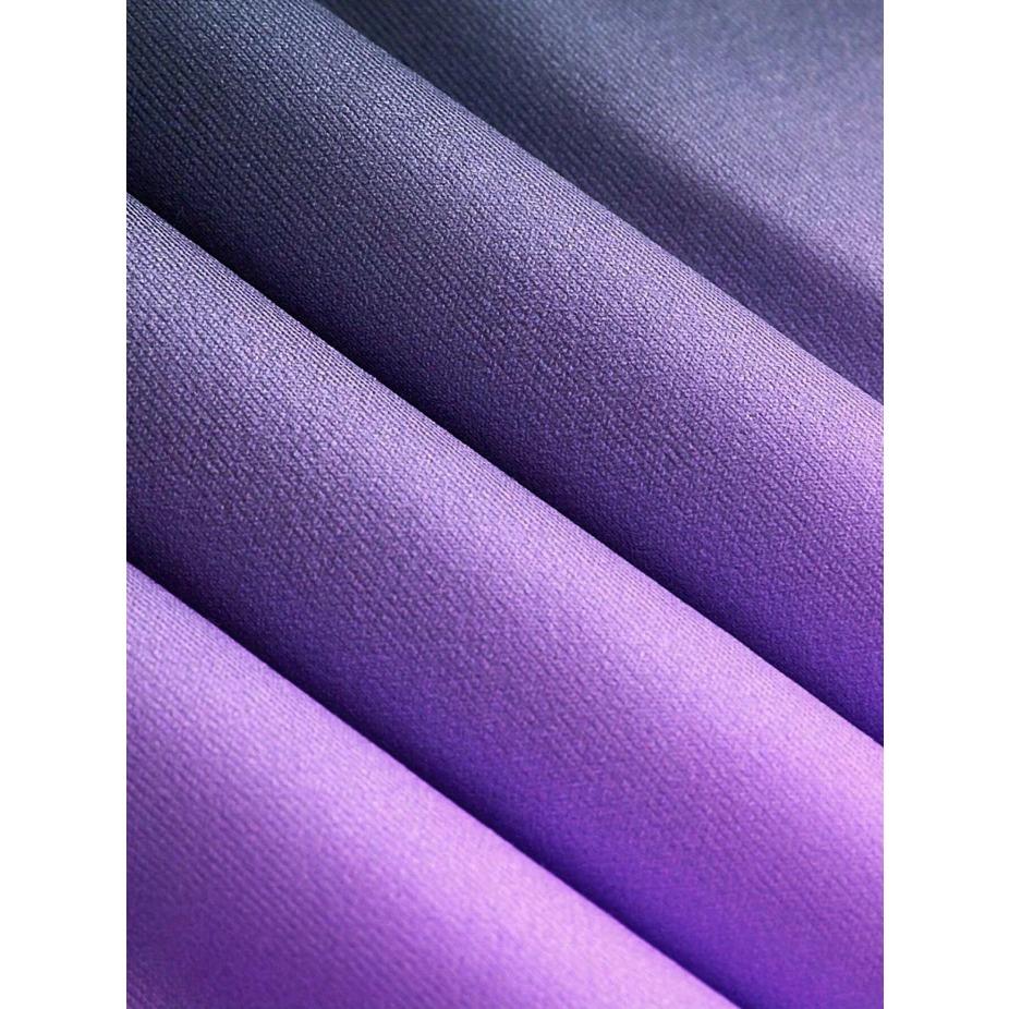 Pánské tričko nadměrné velikosti s grafickým potiskem blesku s ombre gradientem - Sportovně ležérní tričko s krátkým rukávem a kulatým výstřihem, regular fit, každodenní pohodlí NADMĚRNÁ VELIKOST