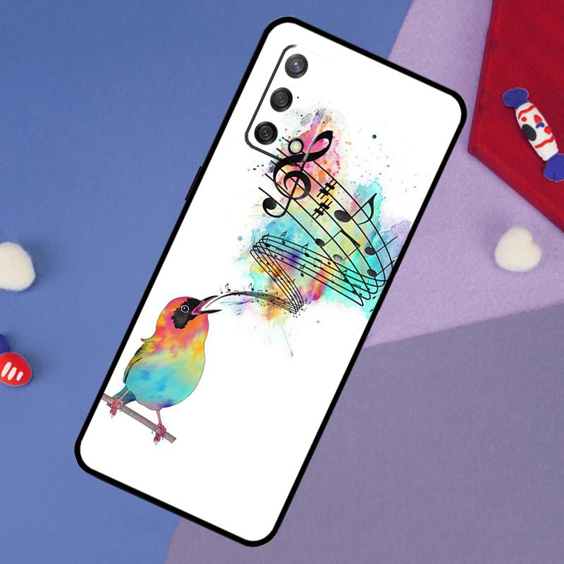 Musical Music Note Case For Oppo A6 Pro A5 A18 A38 A58 A78 A98 A54 A74 A94 A17 A57 A80 A60 A40 A96 A76 A16 A15