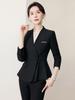 Elegantes Damen-Blazer- und Rock-Set - Professionelle Arbeitskleidung für Frühling und Herbst