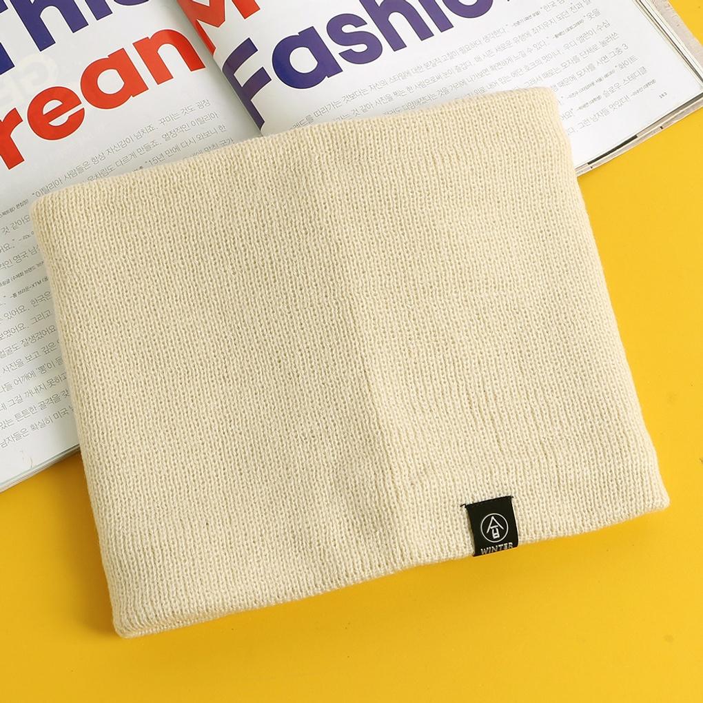 Winter Cold Weather Gear Fleece Neck Warmer, Neck Gaiter, Ivory