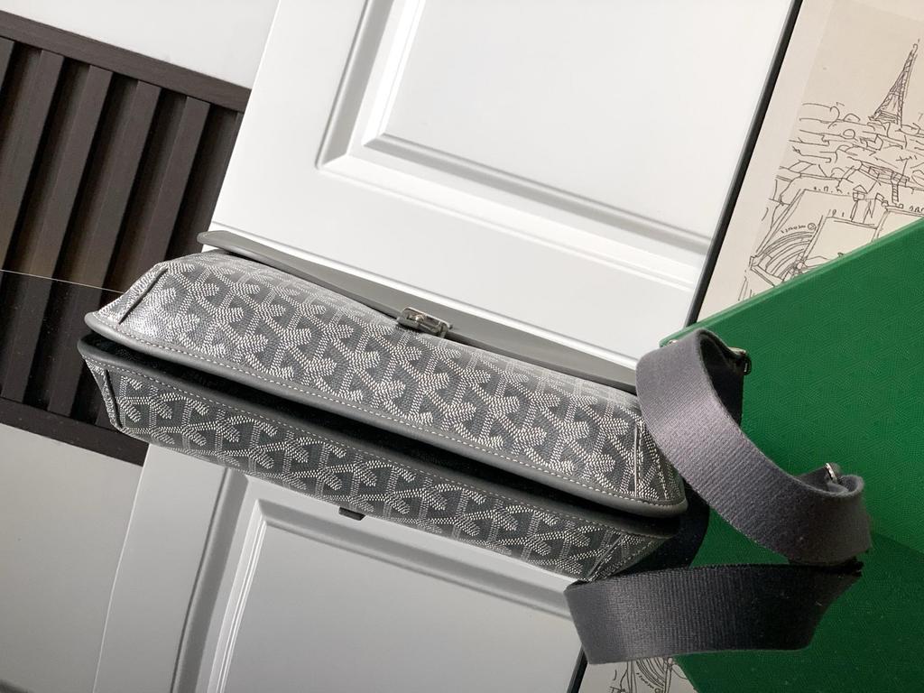 Bolsa Mensageiro Transversal Pied de Poule - Unissex em Cinza, Preto, Azul Marinho