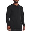 Under Armour Solid Color Crew Neck Pullover Printed Shoulder T-Shirt Men T-Shirts Black 1373876-001