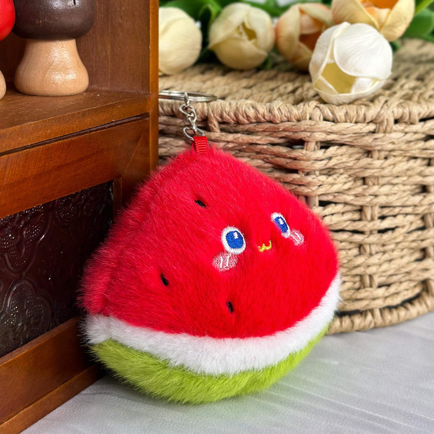 

Креативный европейский плюшевый брелок в виде норки с фруктами, арбузом, клубникой и бананом, свадебный разбрызгиватель, небольшой подарочный автомат Color randomly sent