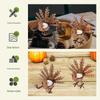 Metal Turkey Tealight Candlestick Thanksgiving Decoration