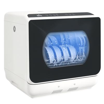 Mini lavavajillas 4 servicios 5 programas Depósito de agua de 6L Control táctil Pantalla LED 45 x 44 x 45,8 cm blanco