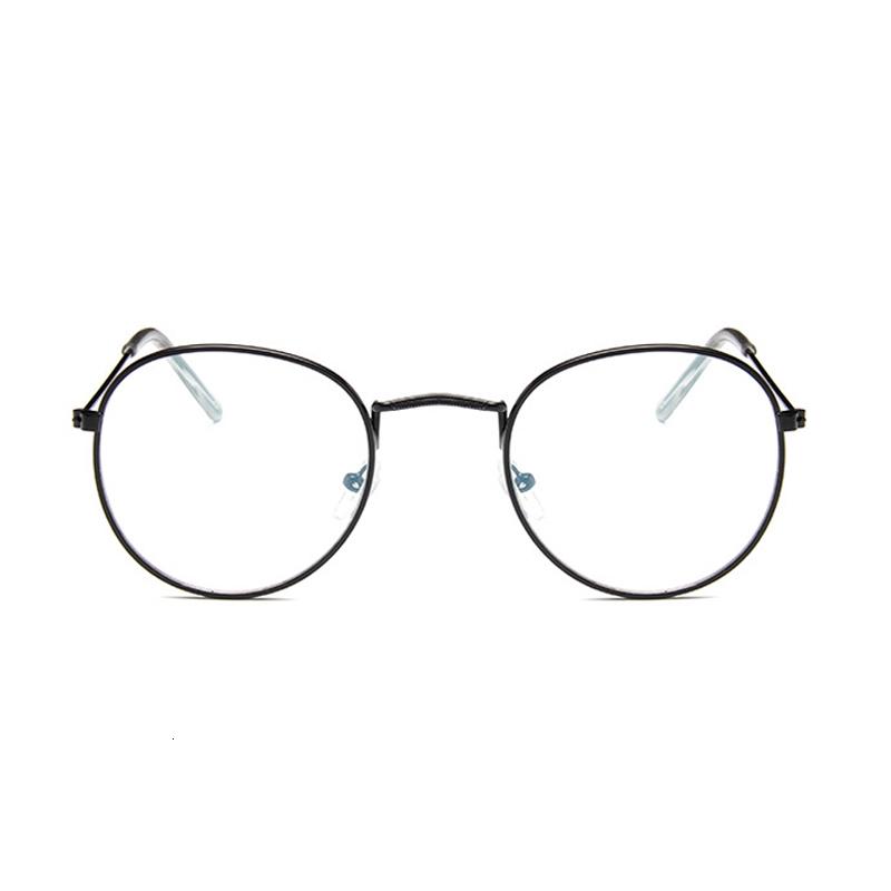 Round Rays Transparent Glasses Frames Man Woman Fake Glasses Vintage Optical Myopia Eyeglasses Frames Ladies Retro Eyewear