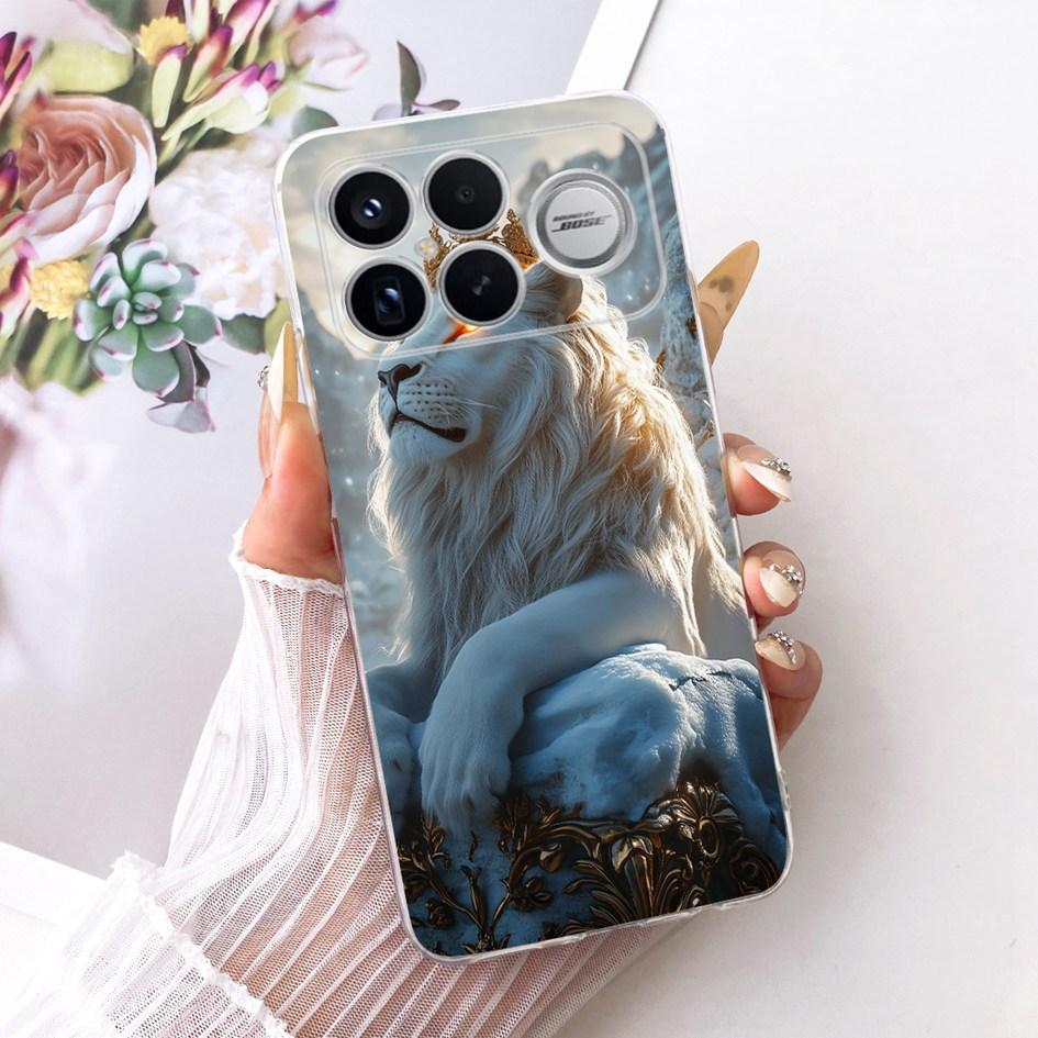 For Xiaomi POCO F8 Ultra Case Luxury Dragon Cartoon Transparent TPU Protection Cover For Poco F8 Pro Ultra PocoF8 Pro Soft Funda